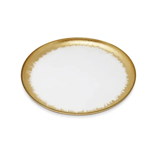 CS4863 Salad Plates with Gold Brushed Rim - cozylivehome.com | we sell a wide range of comfortable household items* Giftware
