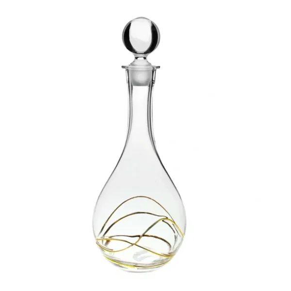 CSBG383 Glass Wine Decanter with Gold Swirl Design - cozylivehome.com | we sell a wide range of comfortable household items* Giftware