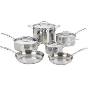 Cuisinart 10 Piece CHEFS CLASSIC COOKWARE SS - cozylivehome.com | we sell a wide range of comfortable household items* Housewares