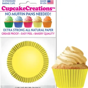 Shop All^Cupcake Liner, Yellow - cozylivehome.com | we sell a wide range of comfortable household items