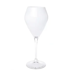 Shop All^CWN817W V-Shaped Wine Glasses White with Clear Stem - cozylivehome.com | we sell a wide range of comfortable household items