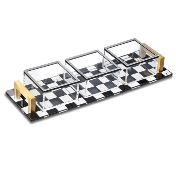 DBS-OC-3 Dip Bowl Set - Onyx Collection - 3 Sectional - cozylivehome.com | we sell a wide range of comfortable household items* Giftware