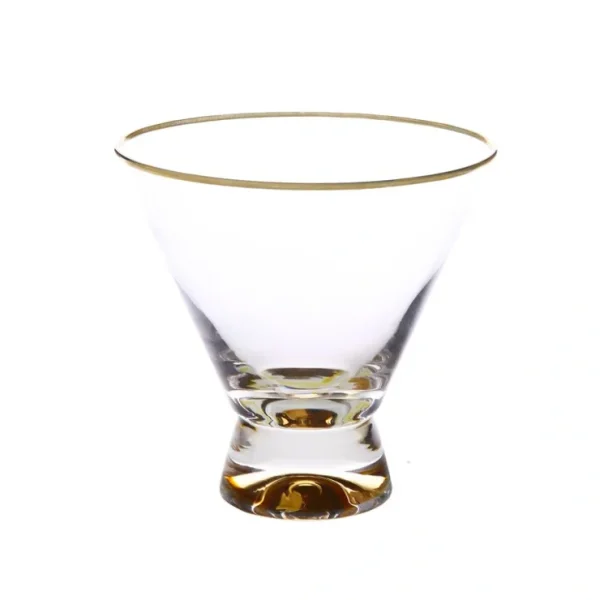 DG853 Dessert Cups with Gold Base and Rim - 4"D x 4"H - cozylivehome.com | we sell a wide range of comfortable household items* Giftware