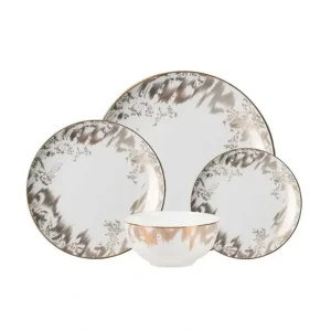 Shop All^DIN-GB Gold Brocade Dinnerware - 16 PC/ Service For 4 - cozylivehome.com | we sell a wide range of comfortable household items