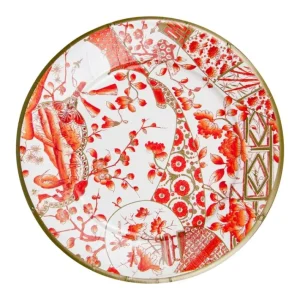 Shop All^DINNER PAPER PLATE GILDED PORCELAIN CORAL - cozylivehome.com | we sell a wide range of comfortable household items