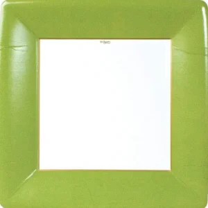 Shop All^DINNER PAPER PLATE GROSGRAIN BORDER MOSS GREEN 10IN - cozylivehome.com | we sell a wide range of comfortable household items
