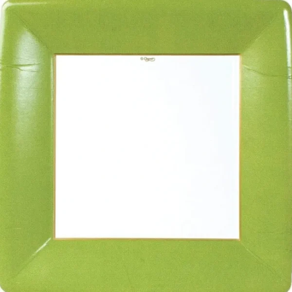 Shop All^DINNER PAPER PLATE GROSGRAIN BORDER MOSS GREEN 10IN - cozylivehome.com | we sell a wide range of comfortable household items