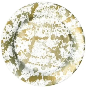 Shop All^DINNER PAPER PLATE SPLATTERWARE GOLD 8CT - cozylivehome.com | we sell a wide range of comfortable household items