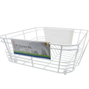 Shop All^DISH DRAINER 2 PC SET WHITE - cozylivehome.com | we sell a wide range of comfortable household items