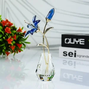 DMCF-LIL-BL CRYSTAL FLORAL – BLUE LILY - cozylivehome.com | we sell a wide range of comfortable household items* Giftware