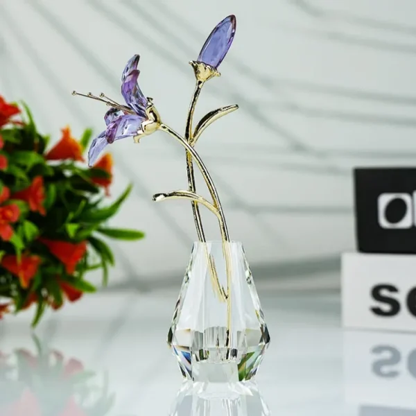 DMCF-LIL-PR CRYSTAL FLORAL – PURPLE LILY - cozylivehome.com | we sell a wide range of comfortable household items* Giftware