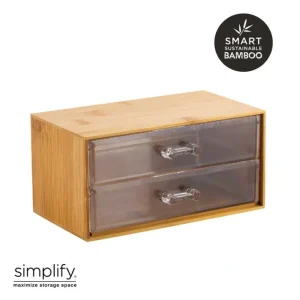 Shop All^2 Drawer Bamboo Cosmetic Organizer - cozylivehome.com | we sell a wide range of comfortable household items