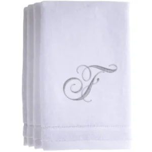 F - Cotton velour monogram towel - White - cozylivehome.com | we sell a wide range of comfortable household items* Giftware