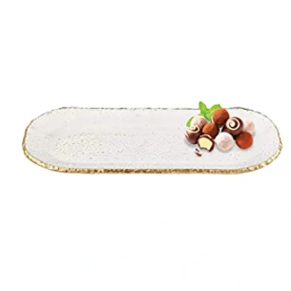 F3045 OVAL GOLDEDGE TRAY 8X14" - cozylivehome.com | we sell a wide range of comfortable household items* Giftware