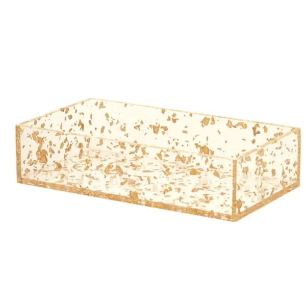 Shop All^1620-FG Napkin Holder Lucite Flakes Gold - cozylivehome.com | we sell a wide range of comfortable household items