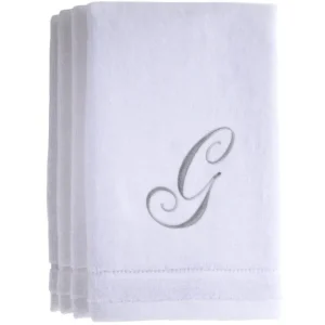 G - Cotton velour monogram towel - White - cozylivehome.com | we sell a wide range of comfortable household items* Giftware