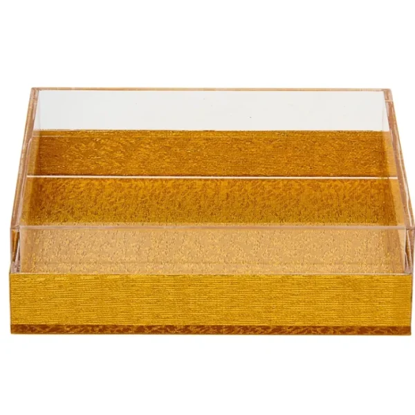 Shop All^1627-G Napkin holder Lucite Gold Solid - cozylivehome.com | we sell a wide range of comfortable household items