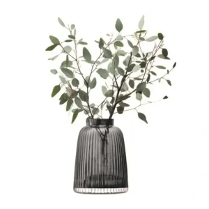 G1399-26-847 Pleat Vase H10.25in Grey - cozylivehome.com | we sell a wide range of comfortable household items* Giftware