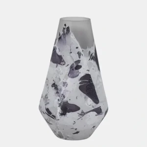 18439-01 GLASS, 11" FOG SHADOW VASE, WHITE - cozylivehome.com | we sell a wide range of comfortable household items* Giftware