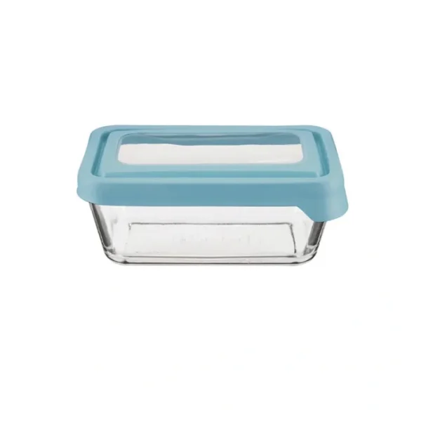Shop All^GLASS STORAGE RECTANGLE 4.75 CUP MINERAL BLUE - cozylivehome.com | we sell a wide range of comfortable household items