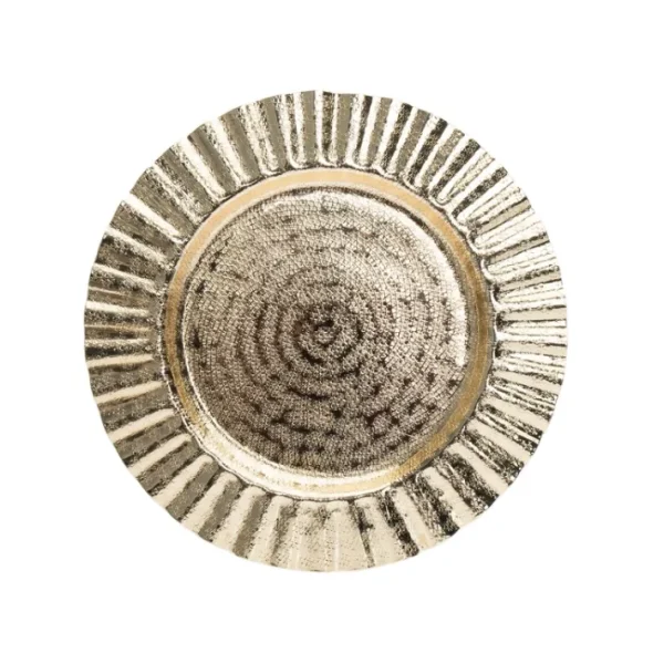 Shop All^95654 GOLD RIPPLE 13" CHARGER PLATE - cozylivehome.com | we sell a wide range of comfortable household items
