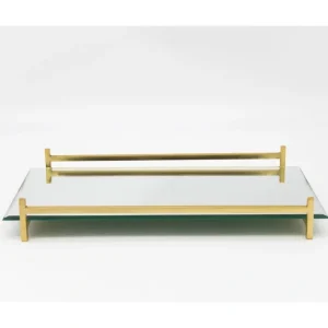 Shop All^33653 GOLD SQ WIRE MIRROR TRAY 16X8 - cozylivehome.com | we sell a wide range of comfortable household items