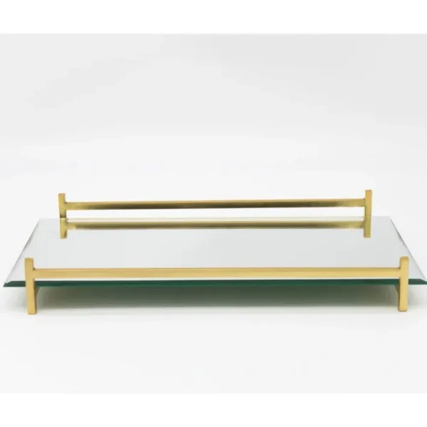 Shop All^33653 GOLD SQ WIRE MIRROR TRAY 16X8 - cozylivehome.com | we sell a wide range of comfortable household items
