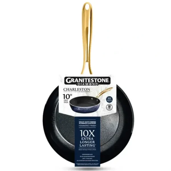Granitestone Diamond Charleston (Navy) 10" Round Fry Pan - cozylivehome.com | we sell a wide range of comfortable household items* Housewares