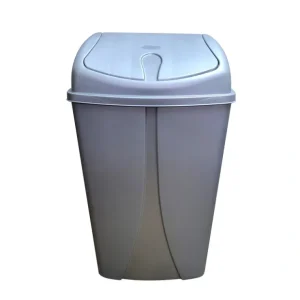 1662Grey Plastic Swing Trash Bin 50 Liter, Grey - cozylivehome.com | we sell a wide range of comfortable household items* Housewares