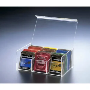 H-146 6-COMPARTMENT TEA BAG BOX - cozylivehome.com | we sell a wide range of comfortable household items* Giftware