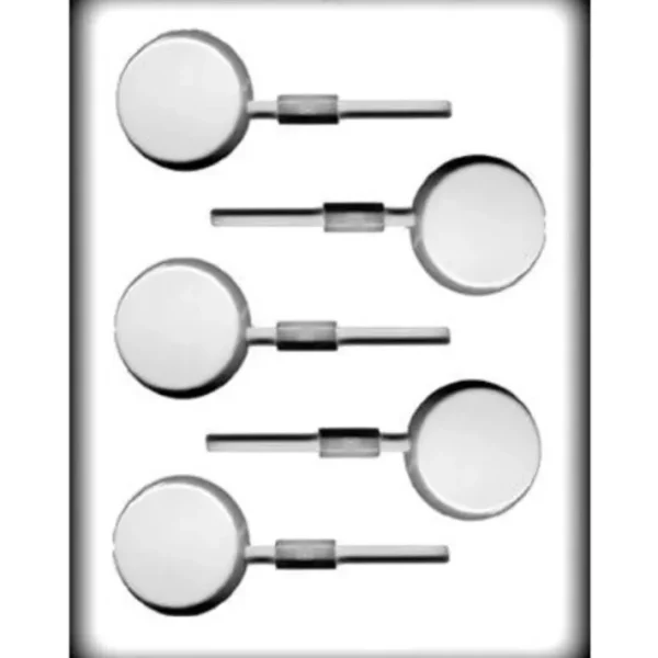 Shop All^8h-5207 Flat Round Sucker Hard Candy Mold, 2" - cozylivehome.com | we sell a wide range of comfortable household items