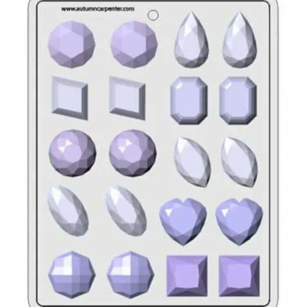Shop All^8H-5125 GEMs Assortment Hard Candy Mold, 1 1/2" - cozylivehome.com | we sell a wide range of comfortable household items