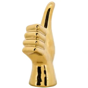 15945-01 6"H THUMBS UP TABLE DECO, GOLD - cozylivehome.com | we sell a wide range of comfortable household items* Giftware
