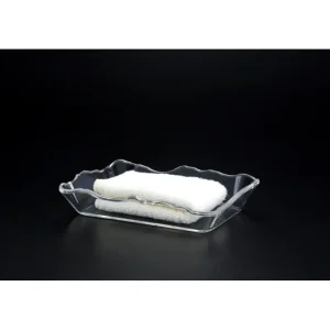 H-4568 WAVY RIMMED HAND TOWEL TRAY - cozylivehome.com | we sell a wide range of comfortable household items* Giftware