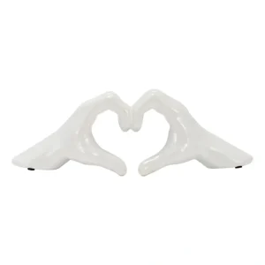 15688-03 5" HAND-HEART, WHITE - cozylivehome.com | we sell a wide range of comfortable household items* Giftware