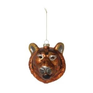 Hand-Painted Glass Tiger Ornament - cozylivehome.com | we sell a wide range of comfortable household items* Ornament