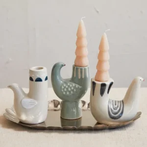Shop All^Hand-Painted Stoneware Dove Taper Holder - cozylivehome.com | we sell a wide range of comfortable household items