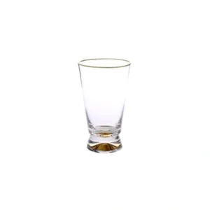 Shop All^HBG852 Tumblers with Gold Base and Rim - 3.5"D x 6"H - cozylivehome.com | we sell a wide range of comfortable household items