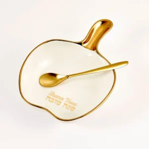 Shop All^HDA-8 Apple Shaped Ceramic Honey Dish With Spoon - cozylivehome.com | we sell a wide range of comfortable household items