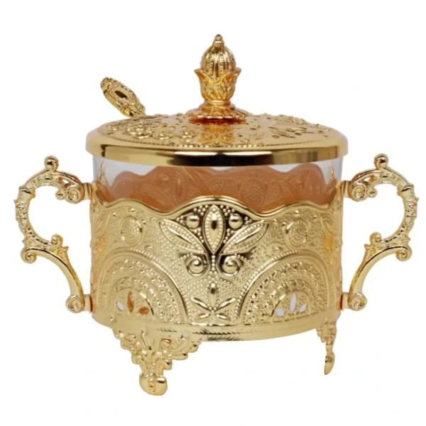 Shop All^57139 Honey Dish Gold Plated Filigree Design 5.5x3.5x4.5 - cozylivehome.com | we sell a wide range of comfortable household items