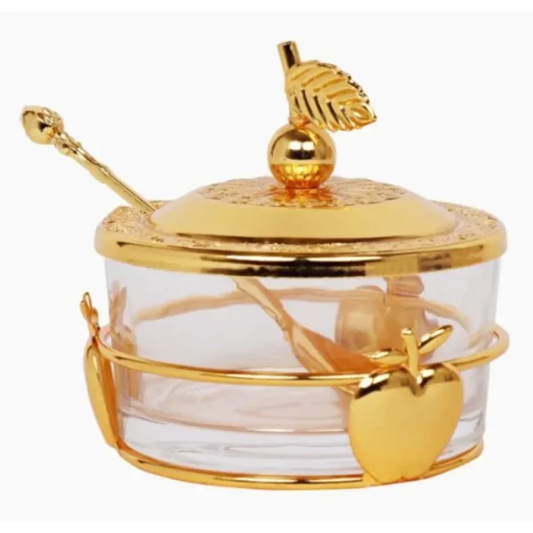 Shop All^59323 Honey Dish With Apple Shapes Gold - cozylivehome.com | we sell a wide range of comfortable household items