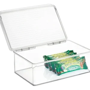 Shop All^IDESIGN Hinged-Lid Stackable Box Clear - cozylivehome.com | we sell a wide range of comfortable household items