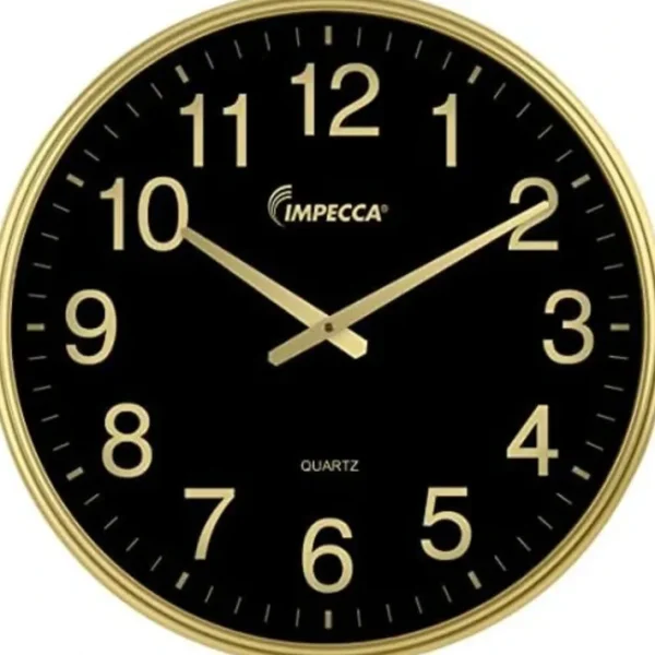 Shop All^IMPECCA 18" WALL CLOCK 2-HAND GOLD/BLACK - cozylivehome.com | we sell a wide range of comfortable household items