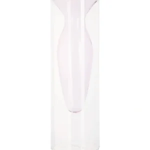31872 12in Clear And Pink Doubel Wall Glass Vase - cozylivehome.com | we sell a wide range of comfortable household items* Giftware