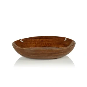 IN-7223 Gabonese Oval Mango Wood Bowl - Walnut Enamel - Small - cozylivehome.com | we sell a wide range of comfortable household items* Giftware