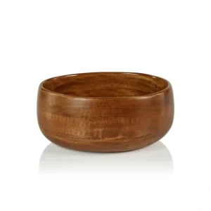 IN-7222 Gabonese Round Mango Wood Bowl - Walnut Enamel - Large - cozylivehome.com | we sell a wide range of comfortable household items* Giftware