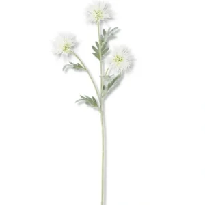 26 Inch 3 Head White Spikey Cactus Dahlia Stem - cozylivehome.com | we sell a wide range of comfortable household items* Giftware