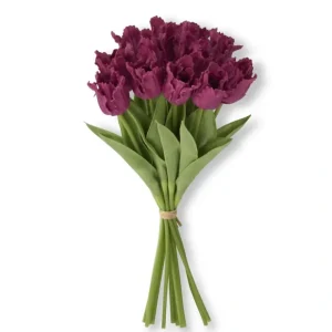 13 Inch Fuchsia Real Touch Parrot Tulip Bundle (12 Stems) - cozylivehome.com | we sell a wide range of comfortable household items* Giftware
