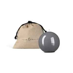 4 INCH HIGH GLOSS CANDLE SPHERE - GRAY - cozylivehome.com | we sell a wide range of comfortable household items* Giftware