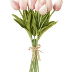 13.5 Inch Pink Real Touch Mini Tulip Bundle (12 Stems) - cozylivehome.com | we sell a wide range of comfortable household items* Giftware
